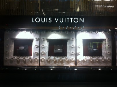 Clear Clings on Louis Vuitton Store Windows