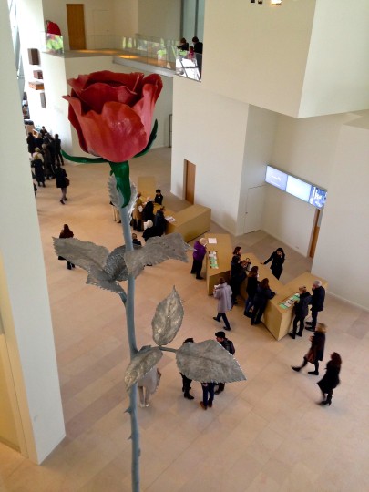 The Rose in the entrance of the Fondation Louis Vuitton